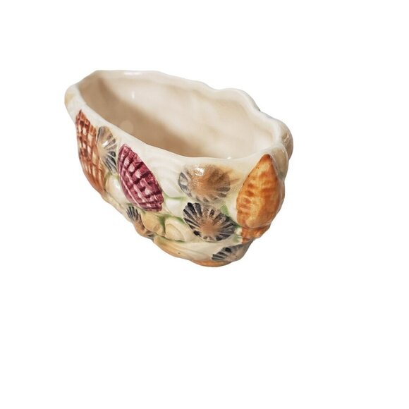 Vintage Sylvac England Sea Shell Mini Ceramic Trinket Dish Vase Planter - Picture 5 of 11